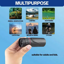 Load image into Gallery viewer, 8X Portable Monocular – Pocket-Sized for Outdoor Adventures &amp; Travel
