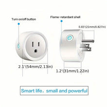 Load image into Gallery viewer, Smart WiFi Plug Outlet Adapter, Works with Alexa &amp; Google, Timer, Voice Control, 2.4GHz Network Home Automation
