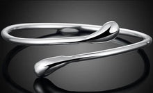Load image into Gallery viewer, Teardrop Bangle in Sterling Silver
