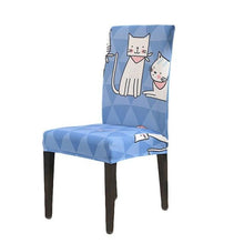 Load image into Gallery viewer, Chair Cover Simple Home  Printed Chair Cover Household Thickened Fleece Chair Cover Universal KitchenDining Chair Cover Spandex tretch Removable Washable Dining Room Chair Protector Slipcovers/Home Decor Dining Room Seat Cover
