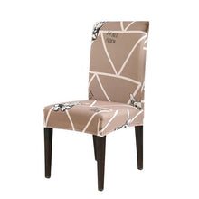Load image into Gallery viewer, Chair Cover Simple Home  Printed Chair Cover Household Thickened Fleece Chair Cover Universal KitchenDining Chair Cover Spandex tretch Removable Washable Dining Room Chair Protector Slipcovers/Home Decor Dining Room Seat Cover

