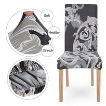 Load image into Gallery viewer, Chair Cover Simple Home  Printed Chair Cover Household Thickened Fleece Chair Cover Universal KitchenDining Chair Cover Spandex tretch Removable Washable Dining Room Chair Protector Slipcovers/Home Decor Dining Room Seat Cover
