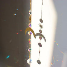 Load image into Gallery viewer, Chandelier Crystal Wind Chime Pendant Metallic Hoop Moon Rainbow Maker Sun Hanging Drop Crystal For Window Curtains Home Decor Gifts Photography Prop
