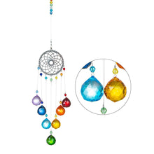 Load image into Gallery viewer, Chandelier Wind Chimes Ab Coating Crystal Prisms Hanging Sun Catcher Rainbow Chaser Crystals Ball Prisms  Window Curtains Pendant Home Decor Gifts Garden Patio Yard
