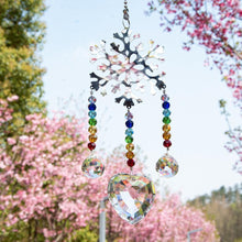 Load image into Gallery viewer, Chandelier Wind Chimes Crystal Prisms Hanging Sun Catcher Beads Chain Sphere Chandelier Lamps Light Pendant for Christmas Day Wedding Plants Cars Window Décor Rainbow  Window Curtains Pendant Home Decor Gifts
