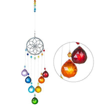 Load image into Gallery viewer, Chandelier Wind Chimes Crystal Prisms Hanging Sun Catcher Beads Chain Sphere Chandelier Lamps Light Pendant for Christmas Day Wedding Plants Cars Window Décor Rainbow  Window Curtains Pendant Home Decor Gifts
