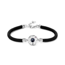 Load image into Gallery viewer, Charming 100 Languages Couple Bracelets Braided Rope Bracelet Jewelry Bangle Bracelet Women Red/Black Braided Rope Couple Bracelet Him And Her Matching Bracelet For Boyfriend Girlfriend Best Friends Valentines Gifts
