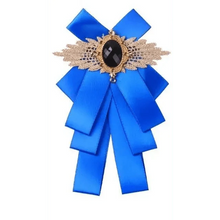 Load image into Gallery viewer, Charming  Butterfly Ladies Bowtie Casual Solid Color Rhinestone Brooch Bowties For Women Fashionable Wedding  Bowtie
