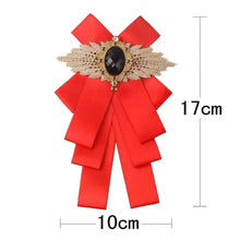 Load image into Gallery viewer, Charming  Butterfly Ladies Bowtie Casual Solid Color Rhinestone Brooch Bowties For Women Fashionable Wedding  Bowtie

