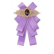 Load image into Gallery viewer, Charming  Butterfly Ladies Bowtie Casual Solid Color Rhinestone Brooch Bowties For Women Fashionable Wedding  Bowtie
