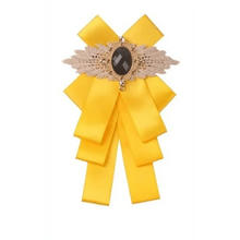 Load image into Gallery viewer, Charming  Butterfly Ladies Bowtie Casual Solid Color Rhinestone Brooch Bowties For Women Fashionable Wedding  Bowtie
