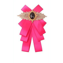 Load image into Gallery viewer, Charming  Butterfly Ladies Bowtie Casual Solid Color Rhinestone Brooch Bowties For Women Fashionable Wedding  Bowtie
