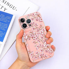 Load image into Gallery viewer, Charming Silicone Soft Anti-Scratch Cases For iPhone 13 Pro Max Case Silicone Wallet Card Holder Cover For iPhone 13 Mini 13ProMax 13Pro Flower Butterfly Beautiful Design Card Holder iPhone Case

