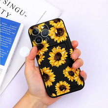 Load image into Gallery viewer, Charming Silicone Soft Anti-Scratch Cases For iPhone 13 Pro Max Case Silicone Wallet Card Holder Cover For iPhone 13 Mini 13ProMax 13Pro Flower Butterfly Beautiful Design Card Holder iPhone Case
