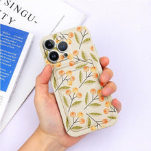 Load image into Gallery viewer, Charming Silicone Soft Anti-Scratch Cases For iPhone 13 Pro Max Case Silicone Wallet Card Holder Cover For iPhone 13 Mini 13ProMax 13Pro Flower Butterfly Beautiful Design Card Holder iPhone Case
