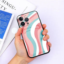 Load image into Gallery viewer, Charming Silicone Soft Anti-Scratch Cases For iPhone 13 Pro Max Case Silicone Wallet Card Holder Cover For iPhone 13 Mini 13ProMax 13Pro Flower Butterfly Beautiful Design Card Holder iPhone Case
