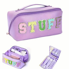 Load image into Gallery viewer, Chenille Letter Patches Cosmetic Bag
