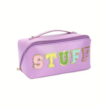 Load image into Gallery viewer, Chenille Letter Patches Cosmetic Bag
