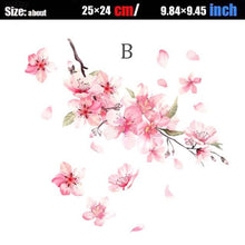 Load image into Gallery viewer, Cherry Blossom Floral Car Stickers Love Pink Auto Vinyl Window for Women Car Tuning Styling Accessories Flower Peach Blossom Car Stickers Car Decals Peel Sticker Removable Car Stickers
