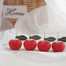 Load image into Gallery viewer, Cherry Candle Creative Decoration Soy Wax Aromatherapy Candle Home Decoration Scented Candle Red Cherry Candle Cherry Shaped Scented Candle Mini Paraffin Wax Candle Small Scented Candle Wax Decorative Candle For Bedroom Bathroom Decoration Parties
