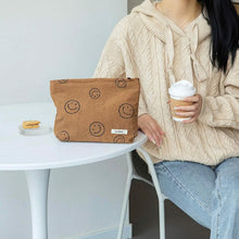 Load image into Gallery viewer, Chic Corduroy Travel Pouch for Women
