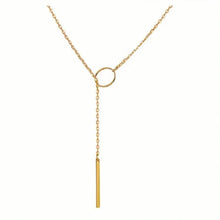 Load image into Gallery viewer, Chic Ethnic-Inspired Alloy Circle &amp; Rod Pendant Necklace
