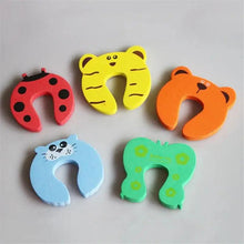 Load image into Gallery viewer, Child Safety Protection Baby Safety Cute Animal Security Card Door Stopper Baby Newborn Care Child Lock Protection From Children

