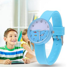 Load image into Gallery viewer, Children Quartz Sports Watch Waterproof Silicone Strap Outdoor Simple Children Wristwatch Colorful Boys Girls Watches Teenagers Student Time Wrist Watch Soft Silicone Band
