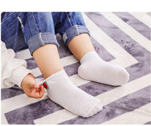 Load image into Gallery viewer, Children's Cotton Socks Cute Cartoon Fruit Embroidery Socks Comfortable Cartoon Socks Combed Out Of Pure Cotton Soft Comfortable Crew Socks For Kids
