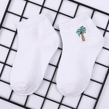 Load image into Gallery viewer, Children's Cotton Socks Cute Cartoon Fruit Embroidery Socks Comfortable Cartoon Socks Combed Out Of Pure Cotton Soft Comfortable Crew Socks For Kids
