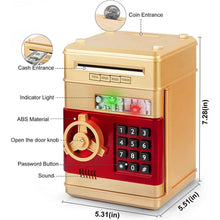 Load image into Gallery viewer, Children's Cartoon Password Box Piggy Bank
