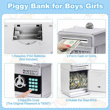 Load image into Gallery viewer, Children's Cartoon Password Box Piggy Bank
