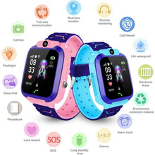 Load image into Gallery viewer, Childrens Smart Watch Kids Phone Watch Smartwatch For Boys Girls With Sim Card Photo Waterproof Smartwatches With Tracker HD Touch Screen For Kids Games Alarm Clock Camera Digital Wrist Watch Smartwatch Christmas Birthday Gifts

