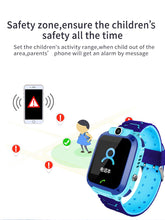 Load image into Gallery viewer, Childrens Smart Watch Kids Phone Watch Smartwatch For Boys Girls With Sim Card Photo Waterproof Smartwatches With Tracker HD Touch Screen For Kids Games Alarm Clock Camera Digital Wrist Watch Smartwatch Christmas Birthday Gifts
