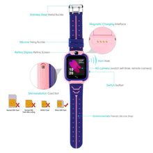Load image into Gallery viewer, Childrens Smart Watch Kids Phone Watch Smartwatch For Boys Girls With Sim Card Photo Waterproof Smartwatches With Tracker HD Touch Screen For Kids Games Alarm Clock Camera Digital Wrist Watch Smartwatch Christmas Birthday Gifts
