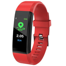 Load image into Gallery viewer, Childrens Sports Watch LED Display Touch Color Screen Top Electronic Watch Waterproof Heart Rate Pedometer Fitness Tracker Heart Rate Sleep And Stress Monitoring Water Resistant Fitness Watch
