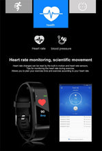 Load image into Gallery viewer, Childrens Sports Watch LED Display Touch Color Screen Top Electronic Watch Waterproof Heart Rate Pedometer Fitness Tracker Heart Rate Sleep And Stress Monitoring Water Resistant Fitness Watch
