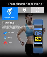 Load image into Gallery viewer, Childrens Sports Watch LED Display Touch Color Screen Top Electronic Watch Waterproof Heart Rate Pedometer Fitness Tracker Heart Rate Sleep And Stress Monitoring Water Resistant Fitness Watch
