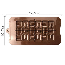 Load image into Gallery viewer, Chocolate Mold Silicone Waffle Pudding Baking Tool Love Fragments Shapes Mould Chocolate Chip Mold Baking Tool Cake Mold Popsicle Molds Non-Stick Silicone Candy Molds
