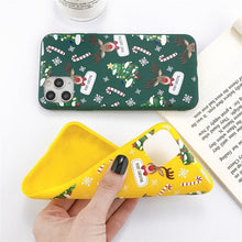 Load image into Gallery viewer, Christmas Beautiful Santa Phone Case For iPhone 13 14 12 11 Pro Max Mini 14Plus Soft Silicone Cover Christmas Silicone Mobile Phone Case Protective Case Comfortable Case for iPhone
