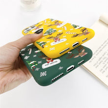 Load image into Gallery viewer, Christmas Beautiful Santa Phone Case For iPhone 13 14 12 11 Pro Max Mini 14Plus Soft Silicone Cover Christmas Silicone Mobile Phone Case Protective Case Comfortable Case for iPhone
