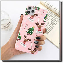 Load image into Gallery viewer, Christmas Beautiful Santa Phone Case For iPhone 13 14 12 11 Pro Max Mini 14Plus Soft Silicone Cover Christmas Silicone Mobile Phone Case Protective Case Comfortable Case for iPhone
