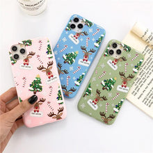 Load image into Gallery viewer, Christmas Beautiful Santa Phone Case For iPhone 13 14 12 11 Pro Max Mini 14Plus Soft Silicone Cover Christmas Silicone Mobile Phone Case Protective Case Comfortable Case for iPhone

