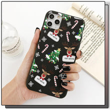 Load image into Gallery viewer, Christmas Beautiful Santa Phone Case For iPhone 13 14 12 11 Pro Max Mini 14Plus Soft Silicone Cover Christmas Silicone Mobile Phone Case Protective Case Comfortable Case for iPhone
