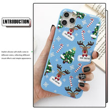 Load image into Gallery viewer, Christmas Beautiful Santa Phone Case For iPhone 13 14 12 11 Pro Max Mini 14Plus Soft Silicone Cover Christmas Silicone Mobile Phone Case Protective Case Comfortable Case for iPhone
