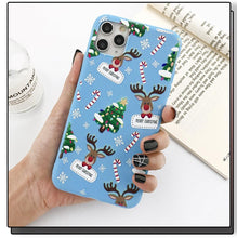 Load image into Gallery viewer, Christmas Beautiful Santa Phone Case For iPhone 13 14 12 11 Pro Max Mini 14Plus Soft Silicone Cover Christmas Silicone Mobile Phone Case Protective Case Comfortable Case for iPhone
