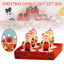 Load image into Gallery viewer, Christmas Candle Themed Festival Ornament Christmas Tea light Candles Handmade Delicate Santa Claus Snowman Pine Cones Christmas Tree Candles Christmas Home Decorations Decorative Cartoon Shaped Candle Home Decor

