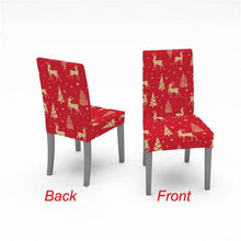Load image into Gallery viewer, Christmas Chair Cover Stretch Spandex Digital Printed Silla Kitchen Dining Chair Covers Home Party Xmas Decor  Stretch Chair Cover for Dining Room Chair Protector Seat Cover Stretch Slipcover Christmas Bell Furniture For Living Room Ceremony Hotel
