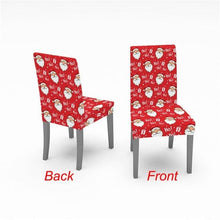 Load image into Gallery viewer, Christmas Chair Cover Stretch Spandex Digital Printed Silla Kitchen Dining Chair Covers Home Party Xmas Decor  Stretch Chair Cover for Dining Room Chair Protector Seat Cover Stretch Slipcover Christmas Bell Furniture For Living Room Ceremony Hotel

