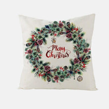 Load image into Gallery viewer, Christmas Cover Cushion For Home Decor Pillowcase Santa Claus Christmas Throw Pillow Covers Waterproof Outdoor Pillow Covers Cotton Linen Christmas Pillow Covers Linen Print Merry Christmas Navidad 2022 New Year Gift 45x45CM

